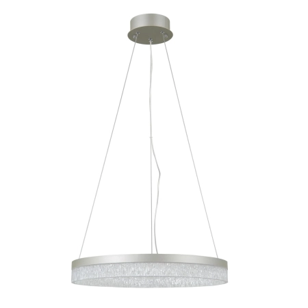 Lampa wisząca LED okrągła srebrna 50cm PND-34533-M-SILV z serii Pantal - Lampy Italux