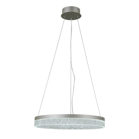 Lampa wisząca LED okrągła srebrna 50cm PND-34533-M-SILV z serii Pantal - Lampy Italux