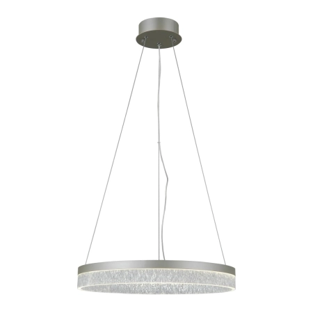 Lampa wisząca LED okrągła srebrna 50cm PND-34533-M-SILV z serii Pantal - Lampy Italux