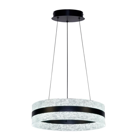 Lampa wisząca LED czarna okrągła 40cm PND-98273-BK z serii Blera - Lampy Italux