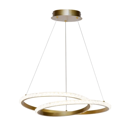 Lampa wisząca LED złota okrągła 50cm PND-12436-GD z serii Zalto - Lampy Italux