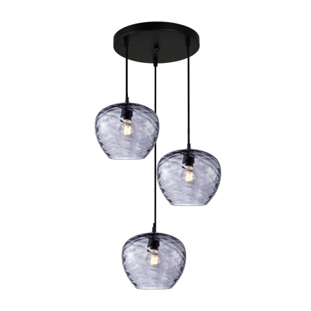 Lampa wisząca Bresco PND-3033-3A-BK-SG - Italux