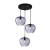 Lampa wisząca Bresco PND-3033-3A-BK-SG - Italux
