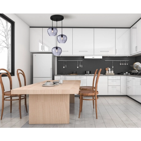 Lampa wisząca Bresco PND-3033-3A-BK-SG - Italux