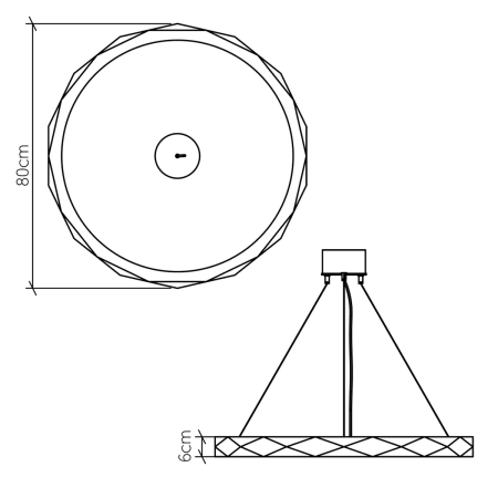 Lampa wisząca LED Angular QN-ANGULAR-RING-LED-80-TEAK - Quintiesse