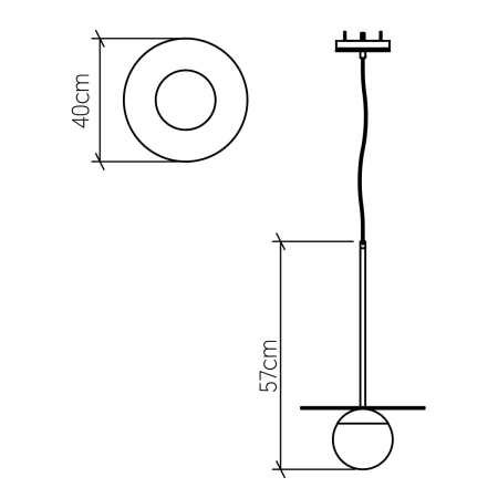 Lampa wisząca Orbit QN-ORBIT-P-M-TEAK - Quintiesse