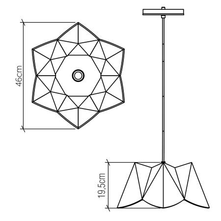 Lampa wisząca Physalis QN-PHYSALIS-P-M-TEAK - Quintiesse