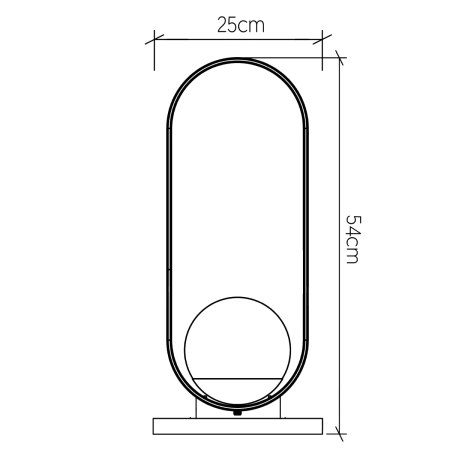 Lampa stołowa Sfera QN-SFERA-TL-L-TEAK - Quintiesse
