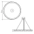 Lampa wisząca LED Angular QN-ANGULAR-RING-LED-80-TEAK - Quintiesse