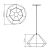 Lampa wisząca Diamond QN-DIAMOND-P-S-TEAK - Quintiesse