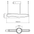 Średnia lampa wyspowa LED Horizon QN-HORIZON-LED-LP-100-TEAK - Quintiesse