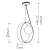 Lampa wisząca Sfera - 1 źródło światła QN-SFERA-1P-TEAK - Quintiesse