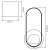 Kinkiet Sfera QN-SFERA-WB-L-TEAK - Quintiesse