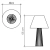 Lampa stołowa Slatted QN-SLATTED-TL-TEAK - Quintiesse