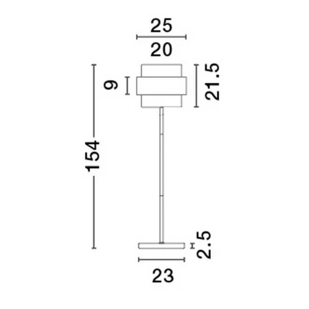 Lampa podłogowa VIEJA LE42627 - Luces Exclusivas
