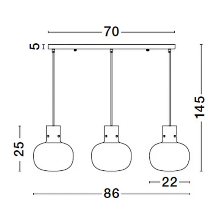 Lampa loft wisząca nowoczesna PADRE LE42630 - Luces Exclusivas