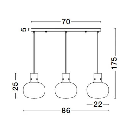 Lampa loft wisząca nowoczesna PADRE LE42635 - Luces Exclusivas