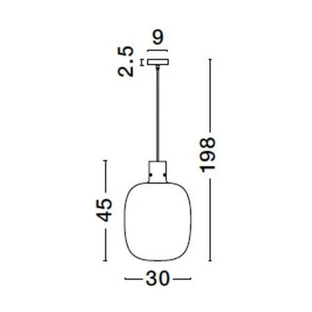 Lampa loft wisząca nowoczesna PADRE LE42637 - Luces Exclusivas