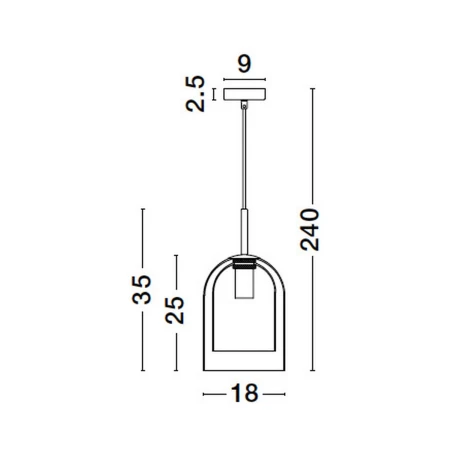 Lampa wisząca nowoczesna BONAO LE42639 - Luces Exclusivas