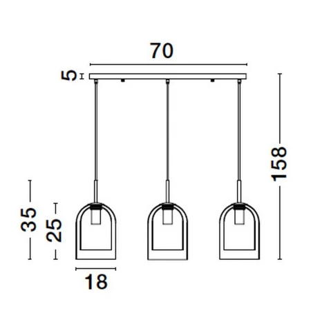 Lampa nad stół wisząca nowoczesna BONAO LE42641 - Luces Exclusivas