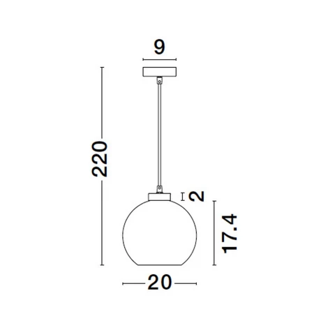 Lampa wisząca nowoczesna REPOS LE42649 - Luces Exclusivas