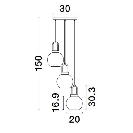 Lampa nad stół wisząca nowoczesna BANES LE42655 - Luces Exclusivas