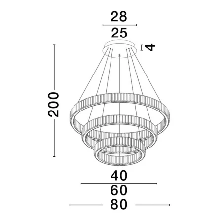 Lampa designerska wisząca nowoczesna LEDOWEBAUTA LE42671 - Luces Exclusivas