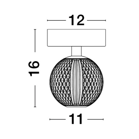 Lampa sufitowa designerska nowoczesna  LEDOWECANA LE42691 - Luces Exclusivas