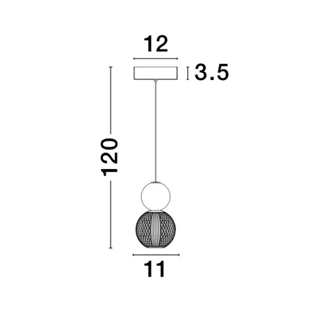 Lampa wisząca nowoczesna LEDOWEPONCE LE42698 - Luces Exclusivas