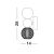 Kinkiet designerski nowoczesny PONCE LE42705 - Luces Exclusivas