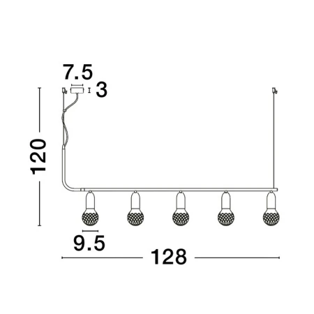 Lampa wisząca nowoczesna BANI LE42712 - Luces Exclusivas
