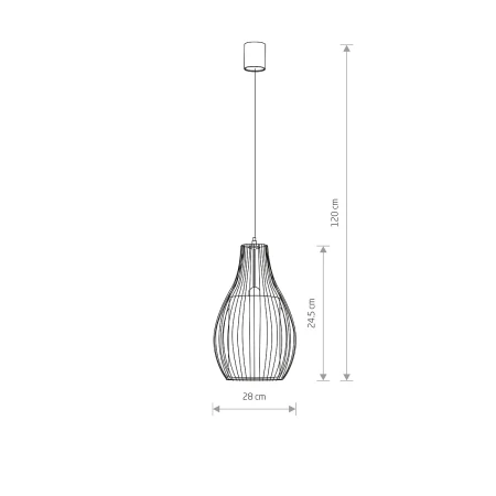 Lampa wisząca nowoczesna CAMILLA 4610 - Nowodvorski
