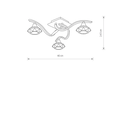 Lampa sufitowa kryształowa TESALLI 4652 - Nowodvorski