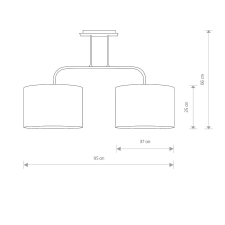 Lampa sufitowa nowoczesna ALICE M 4962 - Nowodvorski