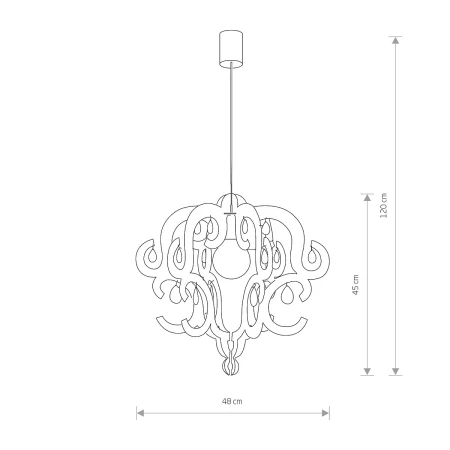 Lampa stylowa wisząca KATERINA 5208 - Nowodvorski