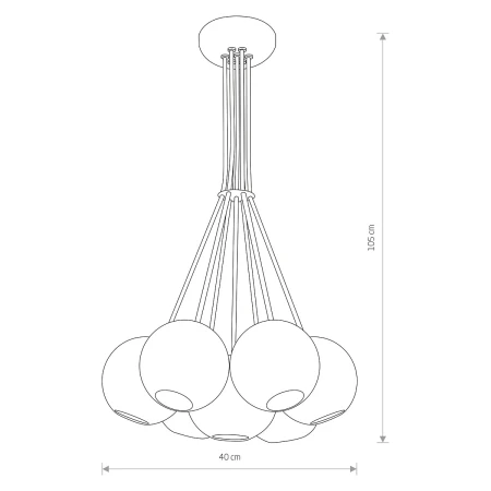 Lampa wisząca nowoczesna MALWI 6327 - Nowodvorski