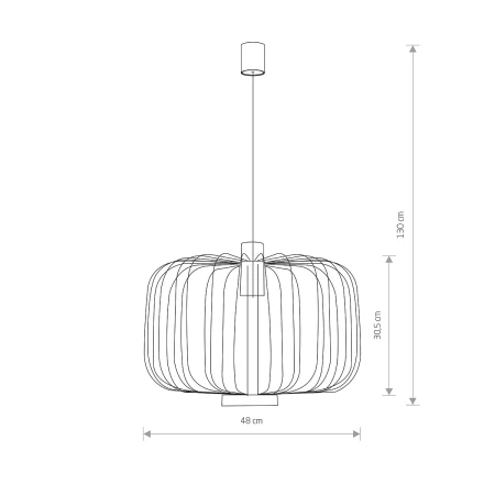 Lampa loft wisząca ALLAN 6941 - Nowodvorski