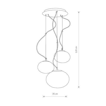 Lampa nad stół wisząca nowoczesna NUAGE 7027 - Nowodvorski