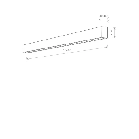 Kinkiet nowoczesny STRAIGHT WALL LED L 7563 - Nowodvorski
