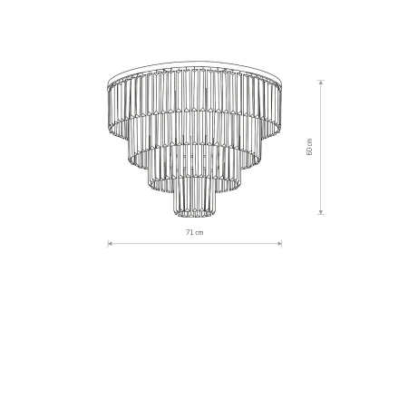 Lampa sufitowa kryształowa CRISTAL L 7630 - Nowodvorski