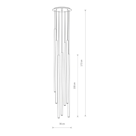 Lampa wisząca nowoczesna LASER 1000 7668 - Nowodvorski