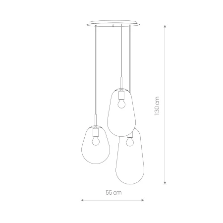 Lampa nad stół wisząca nowoczesna PEAR 7794 - Nowodvorski