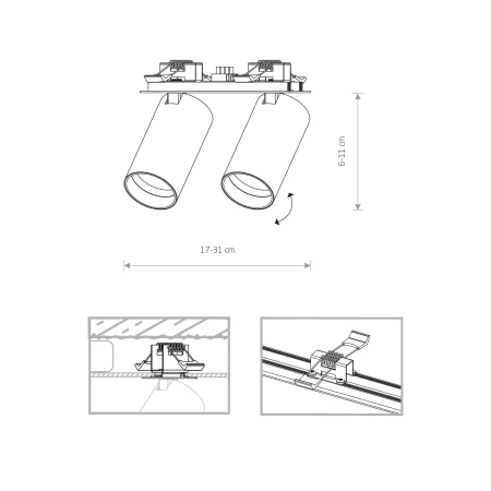 Lampa wpuszczana MONO SURFACE 7834 - Nowodvorski