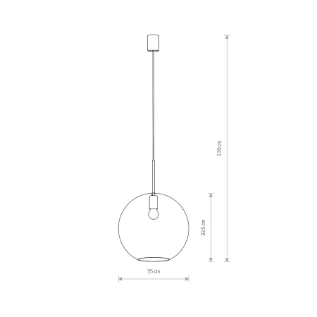 Lampa wisząca nowoczesna SPHERE XL 7846 - Nowodvorski