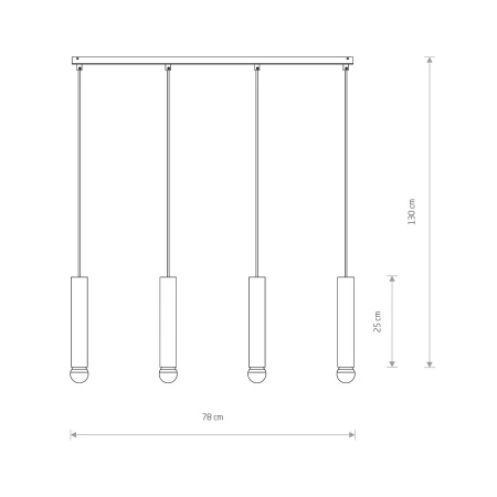 Lampa wisząca nowoczesna BATON 7853 - Nowodvorski