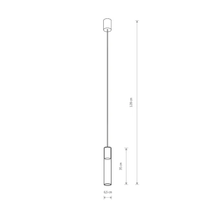 Lampa wisząca nowoczesna CYLINDER L 7864 - Nowodvorski