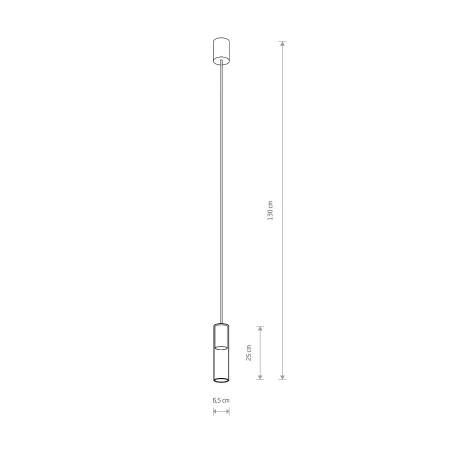 Lampa wisząca nowoczesna CYLINDER M 7868 - Nowodvorski