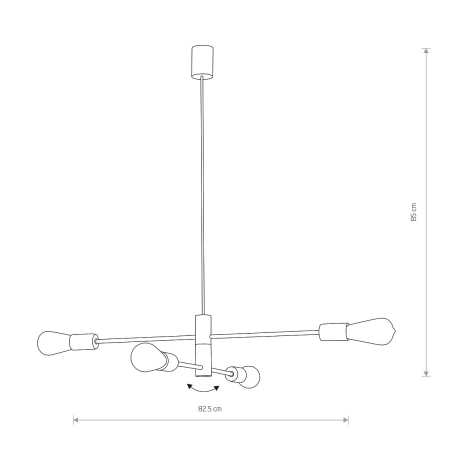 Lampa stylowa wisząca ROTOR 7935 - Nowodvorski