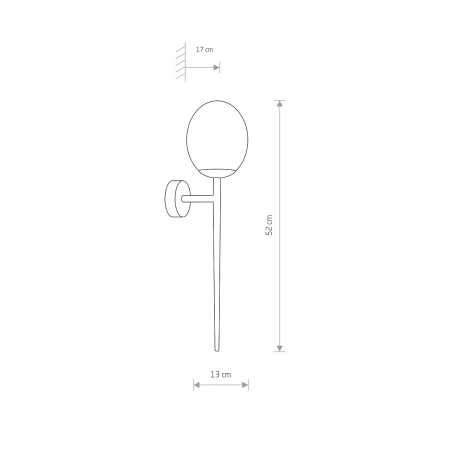 Kinkiet designerski TORCH 8123 - Nowodvorski