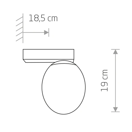 Kinkiet nowoczesny ICE EGG C 8132 - Nowodvorski